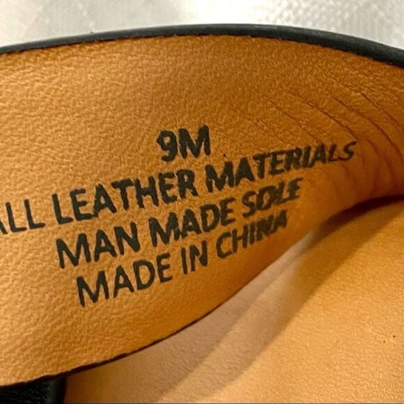 Antonio Melani Leather Block Heeled Platform Sandals Size 9 Catalyni - Picture 10 of 13